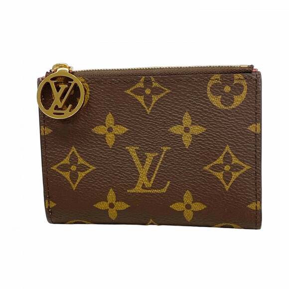 Louis Vuitton Monogram Portefeuille Lisa Wallet M25692 Brown Eugenie Pink Wom...